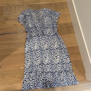 Rails Blue and White Midi Dress